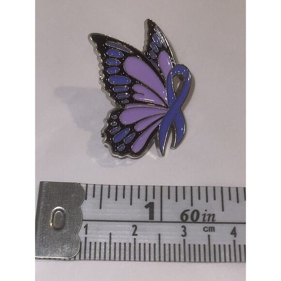 Butterfly With Ribbon Pin Brooch - Picture 1 of 1